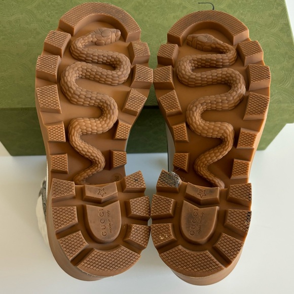 Gucci Apollo Canvas and Leather Platform Boot - Picture 14 of 14